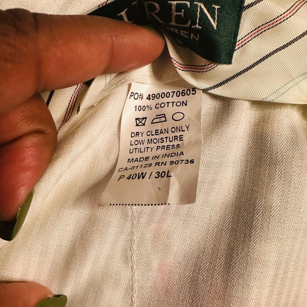 Ralph Lauren Multicolor Plaid Men's Pants - Picture 5 of 5